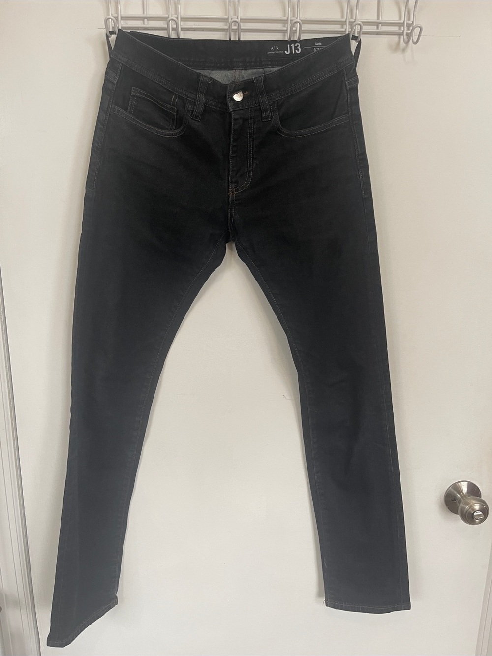 Armani Exchange Men's Slim Black Jeans 28